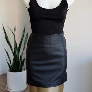 Faux Leather mini skirt